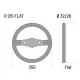 Sparco R215 Плосък велурен волан