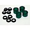 Дистанционни втулки X-TRIG PHDS Elastomere Spacers Green Soft Density M10/M12