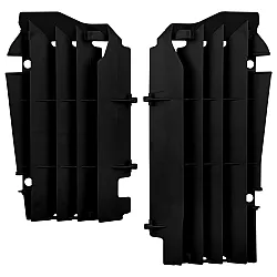 Преден предпазител за радиатор POLISPORT KAWASAKI KX250F(17-20)  BLACK