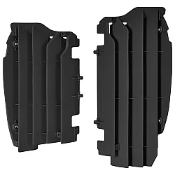 Преден предпазител за радиатор POLISPORT KAWASAKI KX450F(12-15)  BLACK