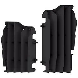 Преден предпазител за радиатор POLISPORT KAWASAKI KX450F(16-20) BLACK