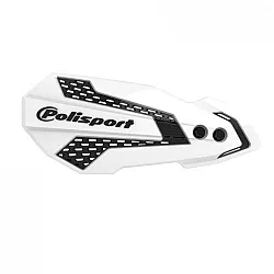 Предпазител за кормило POLISPORT MX FLOW KAWASAKI/SUZUKI WHITE/BLACK