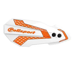 Предпазител за кормило POLISPORT MX FLOW KTM/HUSQ/SHERCO/GAS GAS WHITE/ORANGE