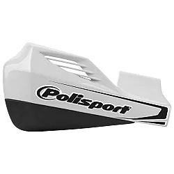Предпазител за кормило POLISPORT MX ROCKS - UNIVERSAL WHITE/ BLACK / PLASTIC