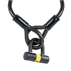 Кабелна ключалка OXFORD Loop Lock 15 мм x 2,0 м + мини скоба