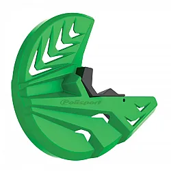 Предпазител за спирачен диск POLISPORT Disc & Bottom Fork Protector KX250F(21->) KX450F(19->) Green