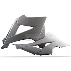 Пластмасов капак за радиатор Polisport Husqvarna TC125; FC250 / 350 / 450 - 2019-21 Nardo Grey