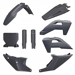 Комплект рестайлинг пластмаси POLISPORT Restyling Kit Husqvarna TC/FC (2025-26) nardo gray