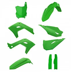 Комплект рестайлинг пластмаси POLISPORT Restyling Kit Kawasaki KX 125/250 (2003-08) green