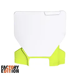 Табела за номер RACETECH Factory Front Number Plate Husqvarna 23-25 (White/Yellow)