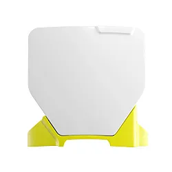 Табела за номер RACETECH Front Number Plate HUSQ TC 50 24-25 (White/Yellow)
