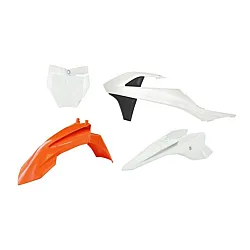 Комплект пластмаси RACETECH Plastic Kit 4 pcs KTM SX 50 16-23 (Orange/White)