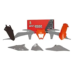 Комплект пластмаси RACETECH Plastic Kit 6 pcs (Grey/Orange) KTM 20-23