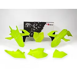 Комплект пластмаси RACETECH Plastic Kit Neon Yellow/Black KTM 16-18