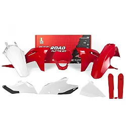 Комплект пластмаси RACETECH Plastic Kit - Red/White Gas Gas EC/EC-F 21-23