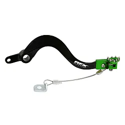 Заден лост за спирачка RFX Pro FT Rear Brake Lever (Black/Green) - Kawasaki KXF250 05-20