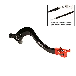 Заден лост за спирачка RFX Pro FT Rear Brake Lever - Black/Orange KTM SX 85 big wheel 18-24