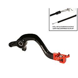 Заден лост за спирачка RFX Pro FT Rear Brake Lever (Black/Orange) - KTM SX65