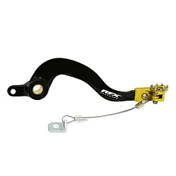 Заден лост за спирачка RFX Pro ST Rear Brake Lever (H/A Black/Yellow) - Suzuki RM85 02-23