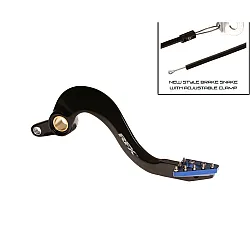 Заден лост за спирачка RFX Pro ST Rear Brake Lever (Hard Anodised Black/Blue) - Yamaha YZF/WRF 450