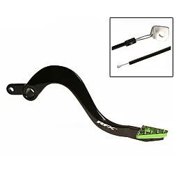 Заден лост за спирачка RFX Pro ST Rear Brake Lever (Hard Anodised Black/Green) KXF 250 05-20