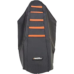 Оребрено покривало за седалка черно/оранжево MOOSE RACING KTM12507-336RT