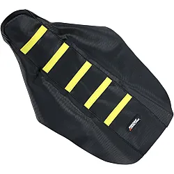 Оребрено покривало за седалка черно/жълто MOOSE RACING RM8502-331RT
