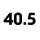 40.5 