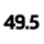 49.5 