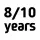 8-10 години 